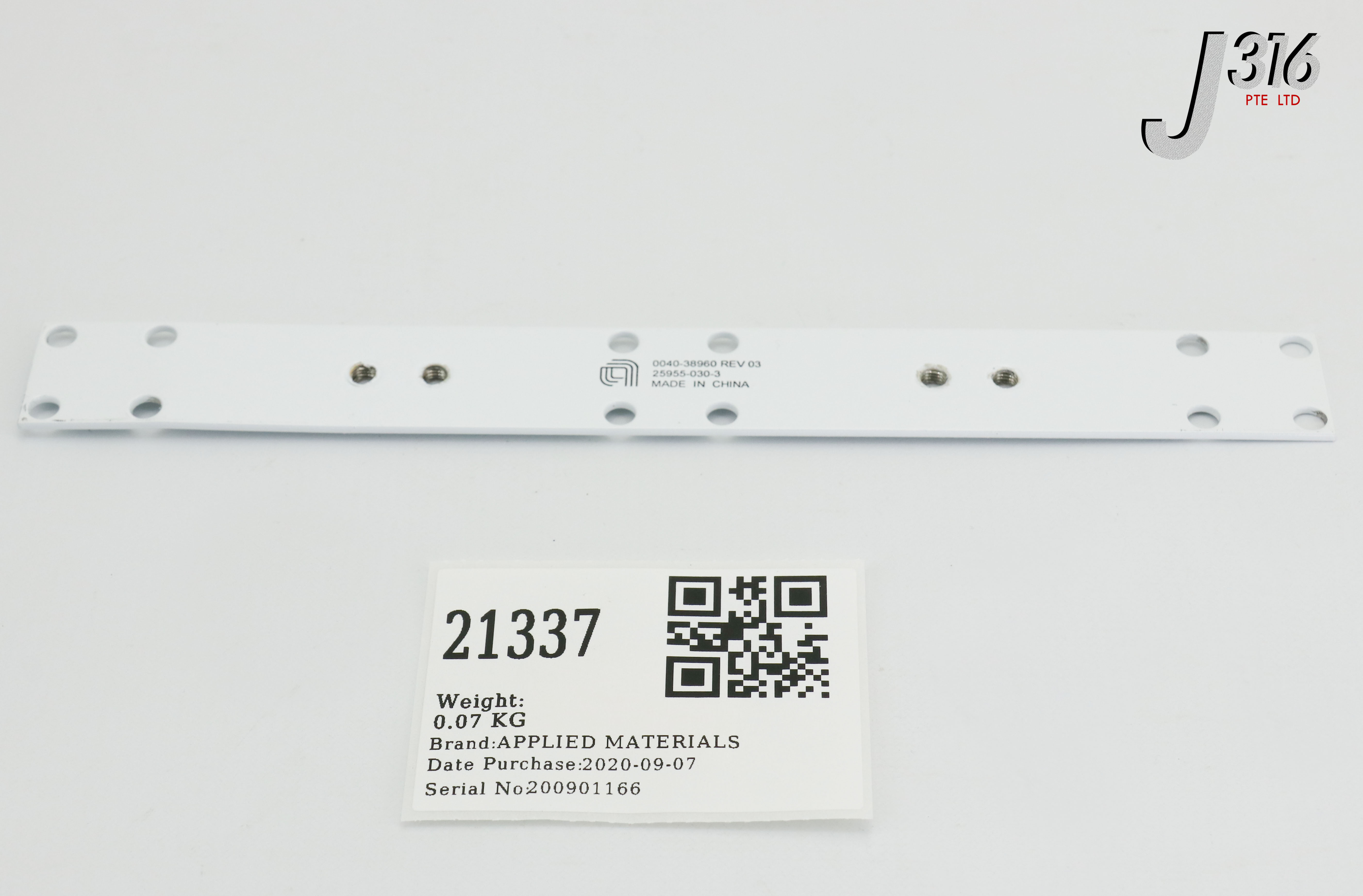 21337 APPLIED MATERIALS BRACKET ASSY, 23CM X 2.7CM 0040-38960 | eBay